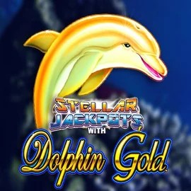 Dolphin Gold with Stellar Jackpots logo by Lightning Box Game at Slotmafia Casino