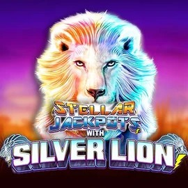 Stellar Jackpots with Silver Lion slot visual from Lightning Box Game available on slotmafiacasinos.com